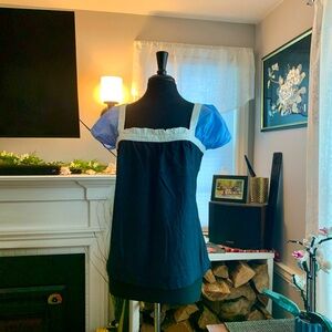 The Gap Cap Sleeve Color Block Top